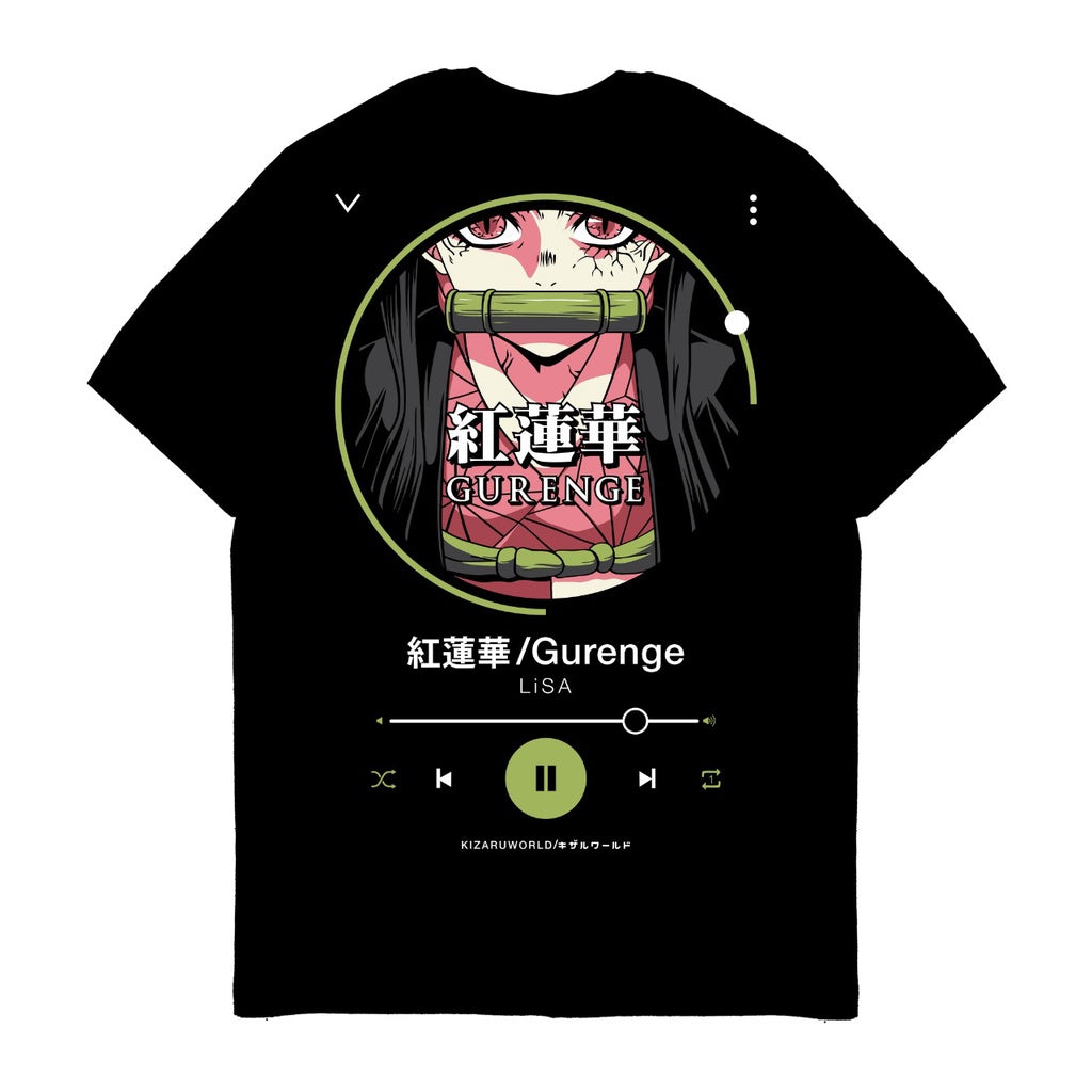 Japan Anime Short Sleeve T Shirt - Music Series Demon Slayer GURENGE | Japan Apparel