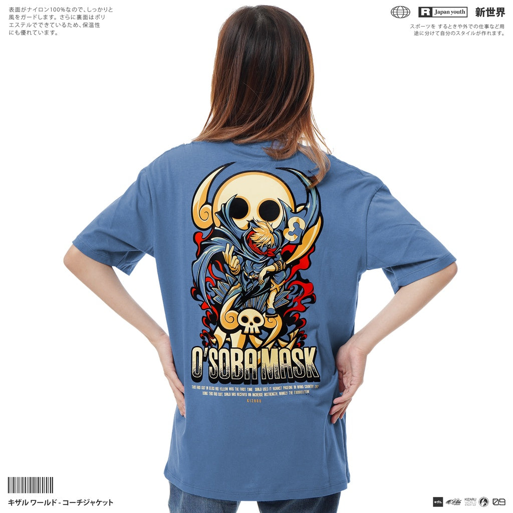 Japan Anime Short Sleeve T Shirt - One Piece SANJI O'SOBA MASK | Japan Apparel