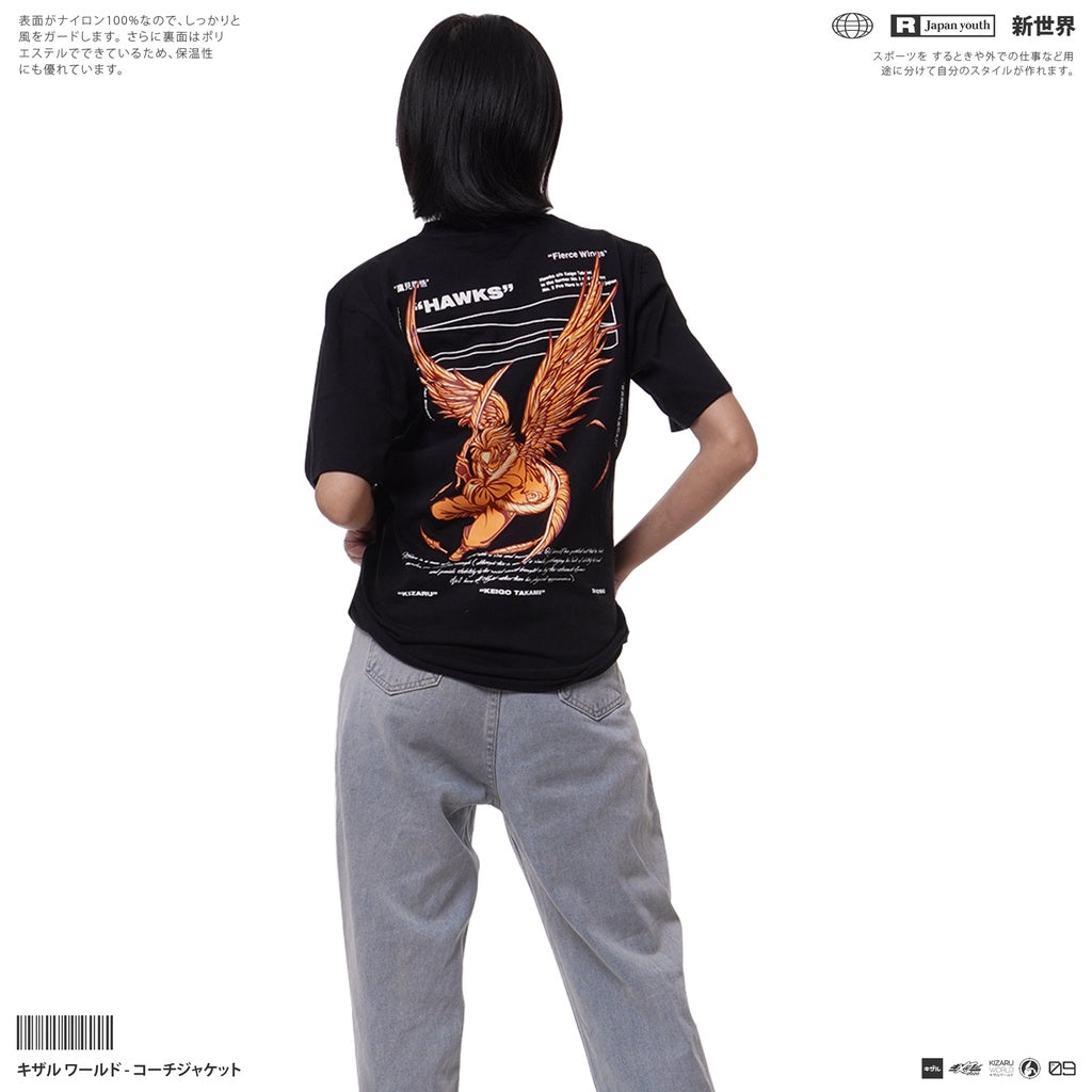 Japan Anime Short Sleeve T Shirt - HAWKS | Japan Apparel | Zewearsy Store