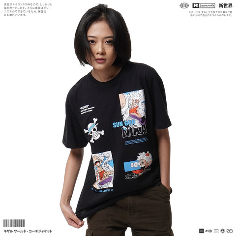 Japan Anime Short Sleeve T Shirt - One Piece LUFFY SUN GOD NIKA | Japan Apparel | Zewearsy Store