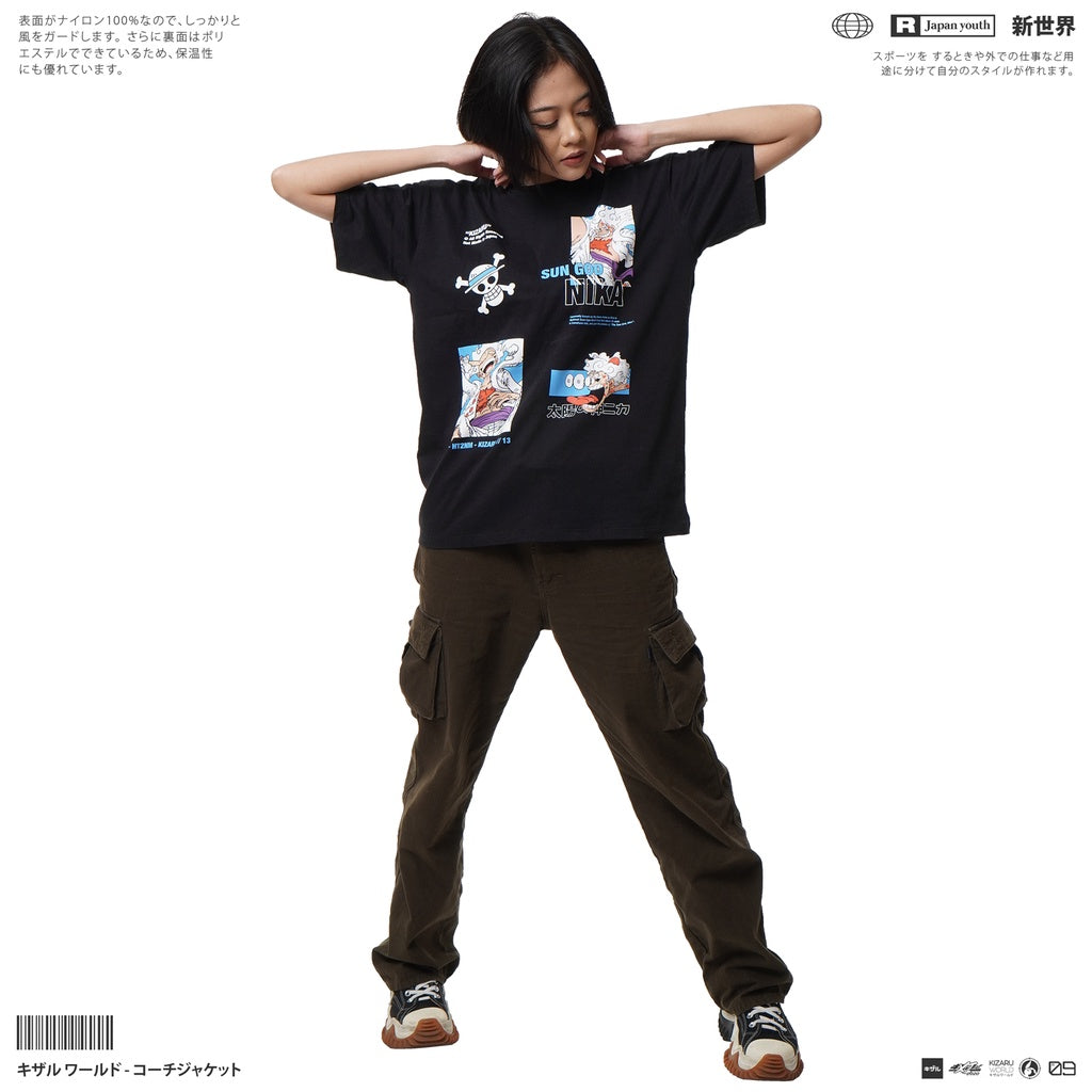 Japan Anime Short Sleeve T Shirt - One Piece LUFFY SUN GOD NIKA | Japan Apparel | Zewearsy Store