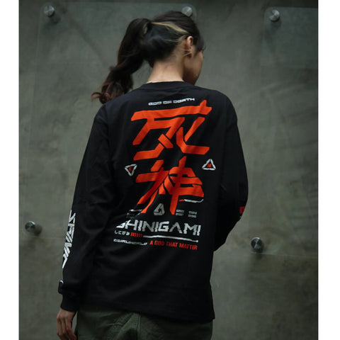 Japanese Long Sleeve T Shirt Origin SHINIGAMI | Zewearsy Store