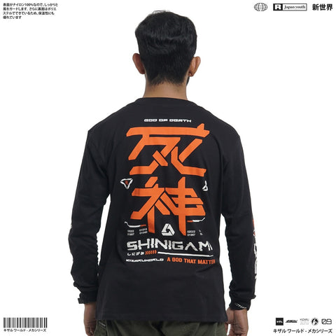 Japanese Long Sleeve T Shirt Origin SHINIGAMI | Zewearsy Store