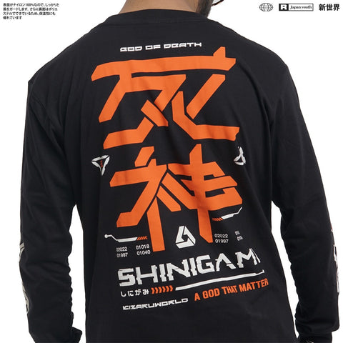 Japanese Long Sleeve T Shirt Origin SHINIGAMI | Zewearsy Store