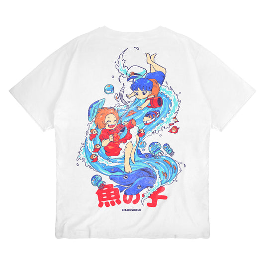 Japan Anime Short Sleeve T Shirt - Ponyo | Japan Apparel | Zewearsy Store