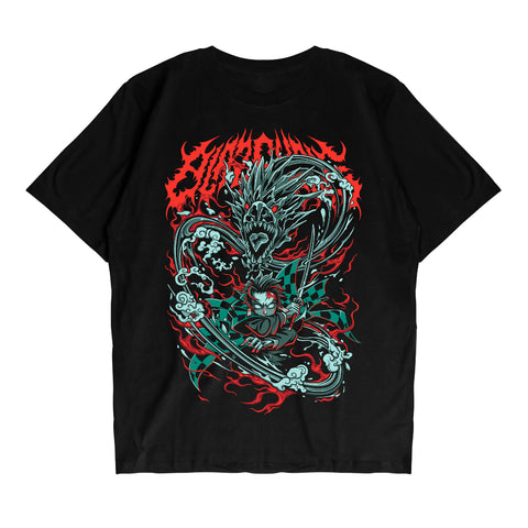 Japan Anime Short Sleeve T Shirt - Demon Slayer Kimetsu No Yaiba TANJIRO KAMADO | Japan Apparel | Zewearsy Store