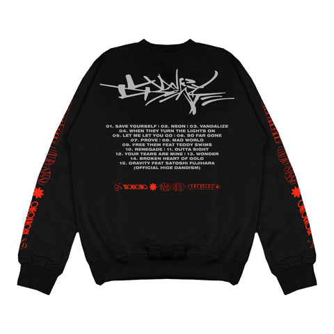 Black Crewneck Sweater Music Series - ONE OK ROCK | Japan Apparel | Zewearsy Store