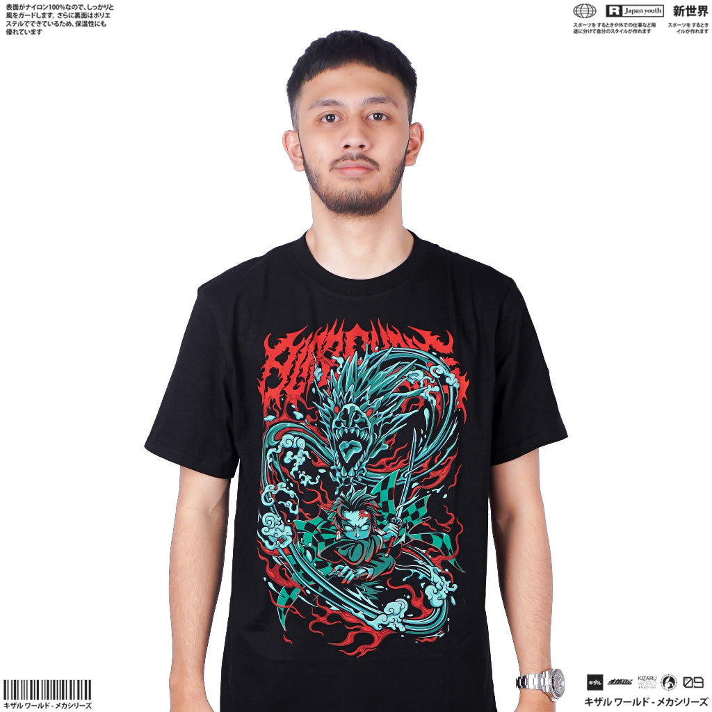 Japan Anime Short Sleeve T Shirt - Demon Slayer Kimetsu No Yaiba TANJIRO KAMADO | Japan Apparel | Zewearsy Store