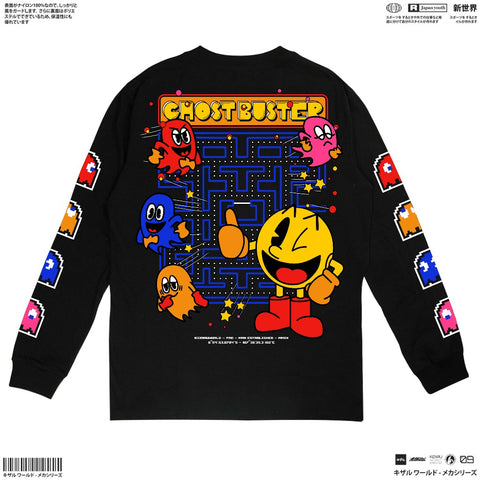 Japanese Long Sleeve T Shirt Origin GAME PACMAN | Zewearsy Store