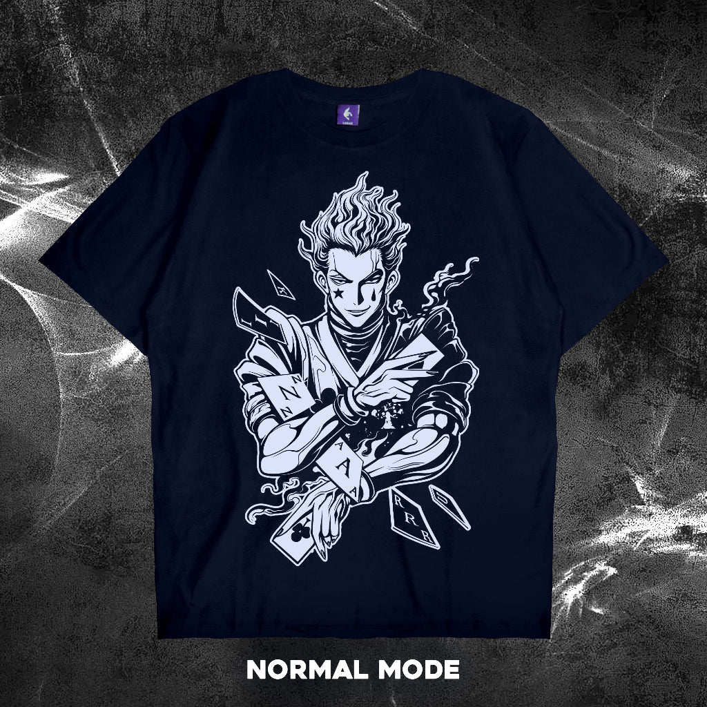 Japan Anime Short Sleeve T Shirt - Hunter X Hunter HISOKA Glow In The Dark | Japan Apparel