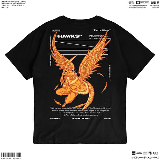 Japan Anime Short Sleeve T Shirt - HAWKS | Japan Apparel | Zewearsy Store