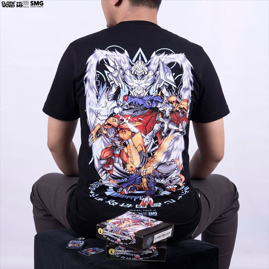 Omegamon Merciful Mode T-Shirt - WarGreymon & MetalGarurumon Evolution | Digimon Anime