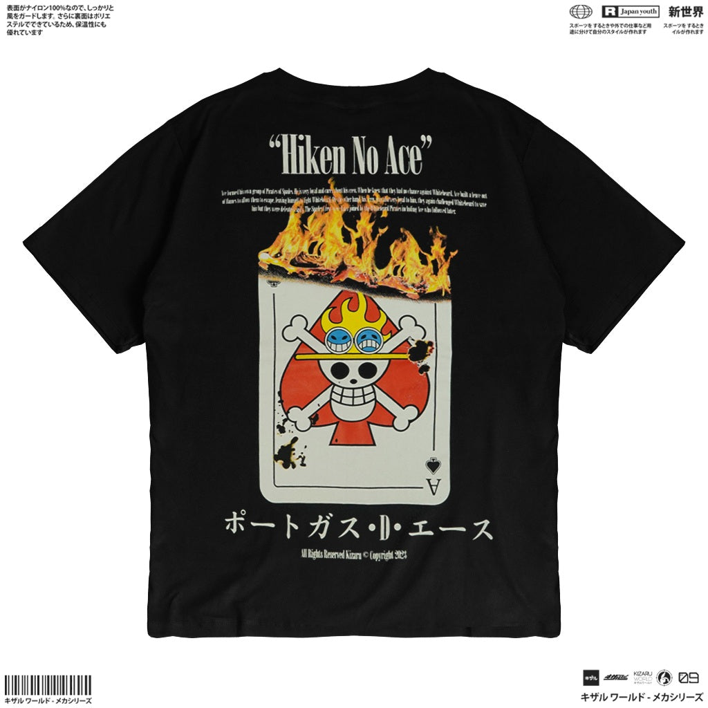 Japan Anime Short Sleeve T Shirt - One Piece SPADE OF ACE | Japan Apparel | Zewearsy Store