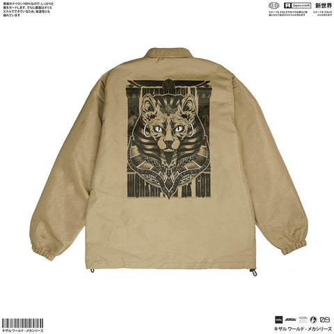 Streetwear Coach Jacket Anubis Graphic Design WORSHIPPED | Zewearsy Store