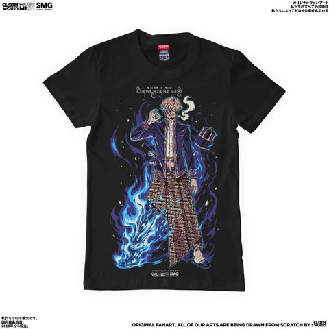 Raden Mas Sanji Black Leg T-Shirt - Local Culture Series | One Piece Anime