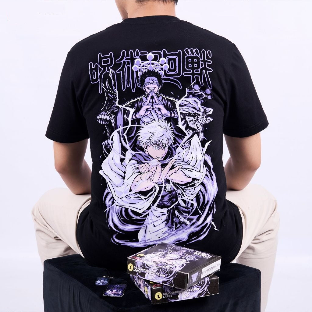 Gojo Satoru Nah I'd Win Strongest Sorcerer Jujutsu Kaisen - anime t-shirt front design | Zewearsy Store