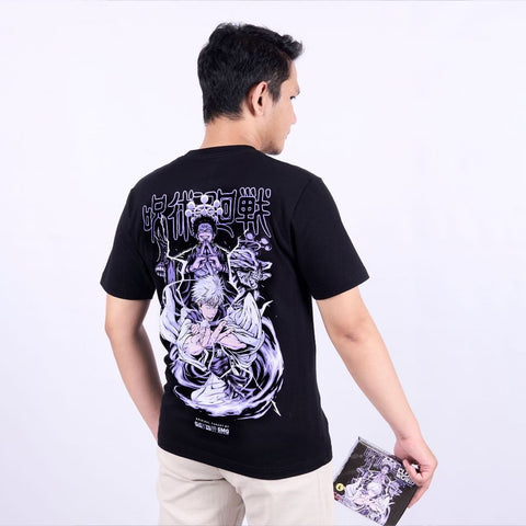 Gojo Satoru Nah I'd Win Strongest Sorcerer Jujutsu Kaisen - model wearing streetwear look | Zewearsy Store