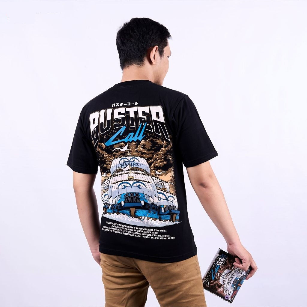 Buster Call World Government Marine Ship Series One Piece - model wearing streetwear look | Zewearsy Store