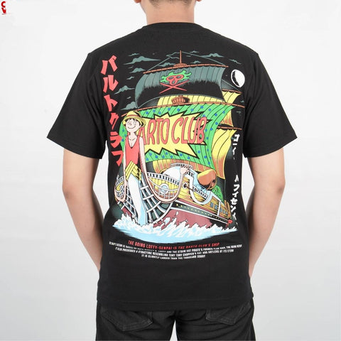 Going Luffy Senpai Barto Club Bartolomeo Straw Hat Grand Fle - on model - unisex fit | Zewearsy Store
