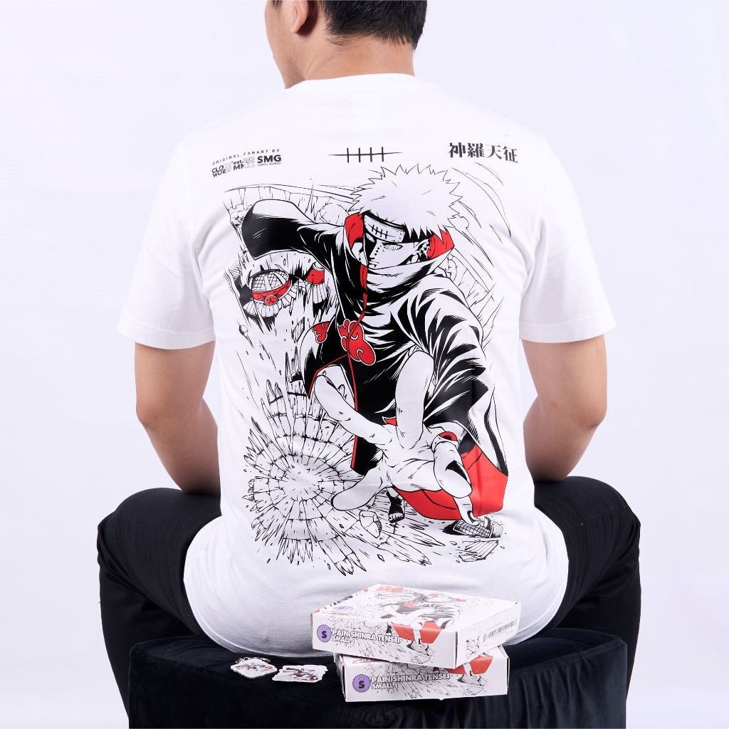 Pain Shinra Tensei Akatsuki Nagato Yahiko Naruto Boruto Anim - anime t-shirt front design | Zewearsy Store