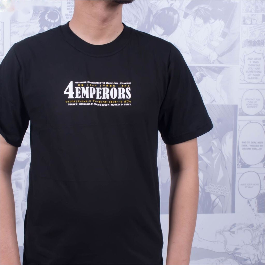 New Yonkou 4 Emperors of The Sea Black Beard Shanks Buggy Lu - back print view | Zewearsy Store