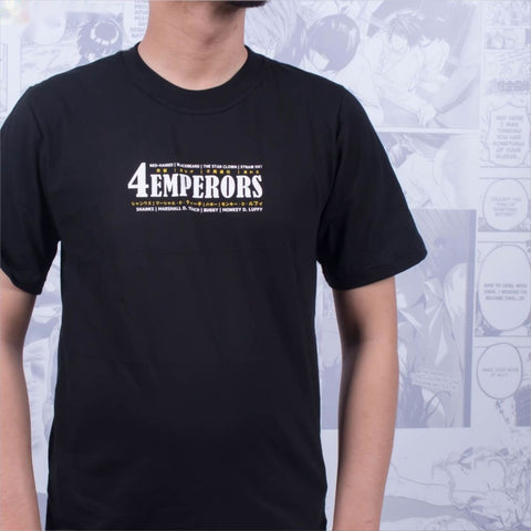 New Yonkou 4 Emperors of The Sea Black Beard Shanks Buggy Lu - back print view | Zewearsy Store