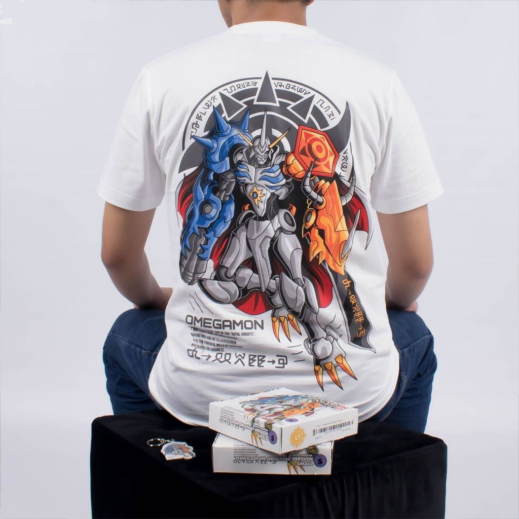 Omegamon Digimon Digital Monster Omnimon - anime t-shirt front design | Zewearsy Store