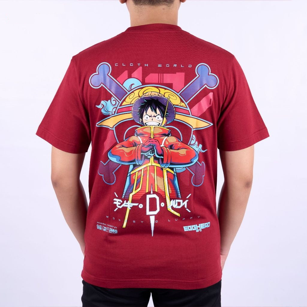 Luffy Egghead Outfit Strawhat Pirates Mugiwara One Piece - on model - unisex fit | Zewearsy Store
