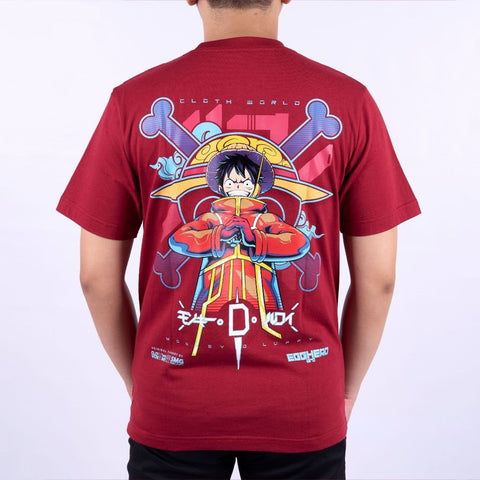 Luffy Egghead Outfit Strawhat Pirates Mugiwara One Piece - on model - unisex fit | Zewearsy Store