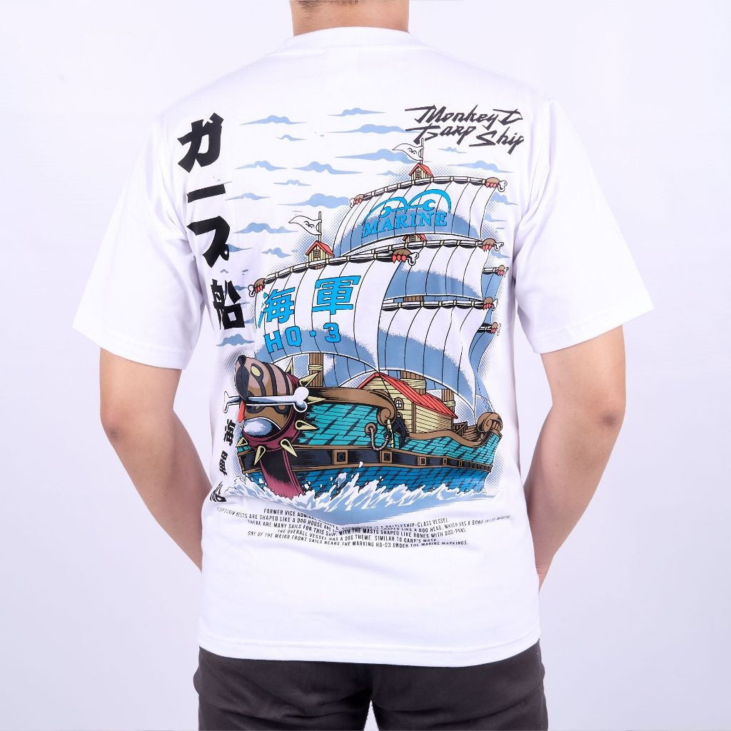 Monkey D. Garp Ship Marine Kaigun-sen One Piece - on model - unisex fit | Zewearsy Store