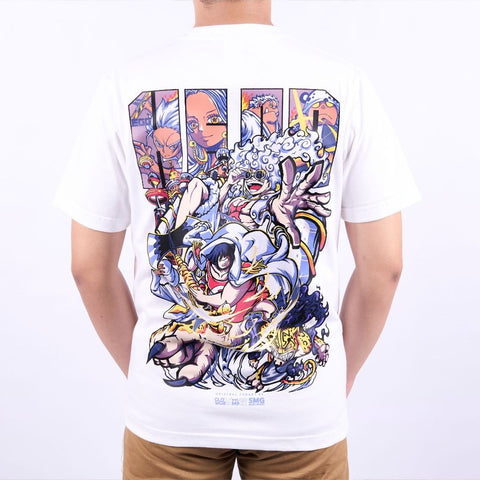 Battle of Egghead Arc Monkey D Luffy CP0 Seraphim Sentomaru  - on model - unisex fit | Zewearsy Store