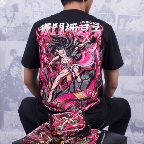Kamado Nezuko Berserk Mode Adult Demon Demon Slayer Anime Ki - anime t-shirt front design | Zewearsy Store