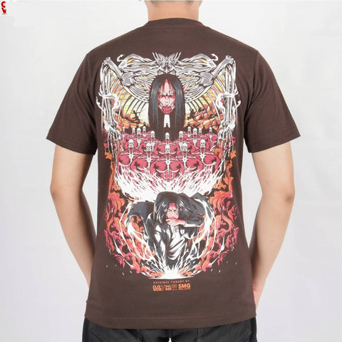 Eren Yeager The Final Titan Form Yeagerist Shingeki no Kyoji - on model - unisex fit | Zewearsy Store
