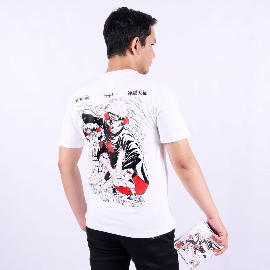 Pain Shinra Tensei Akatsuki Nagato Yahiko Naruto Boruto Anim - model wearing streetwear look | Zewearsy Store
