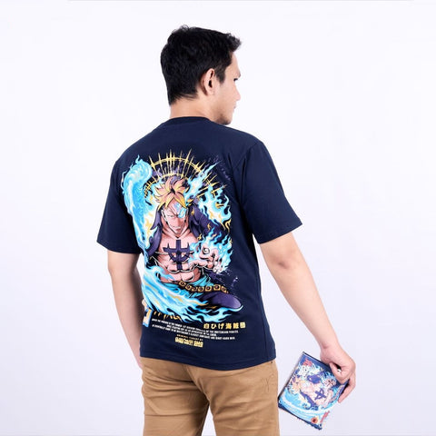 Marco the Phoenix Whitebeard Pirates 1st Division Commander  - model wearing streetwear look | Zewearsy Store