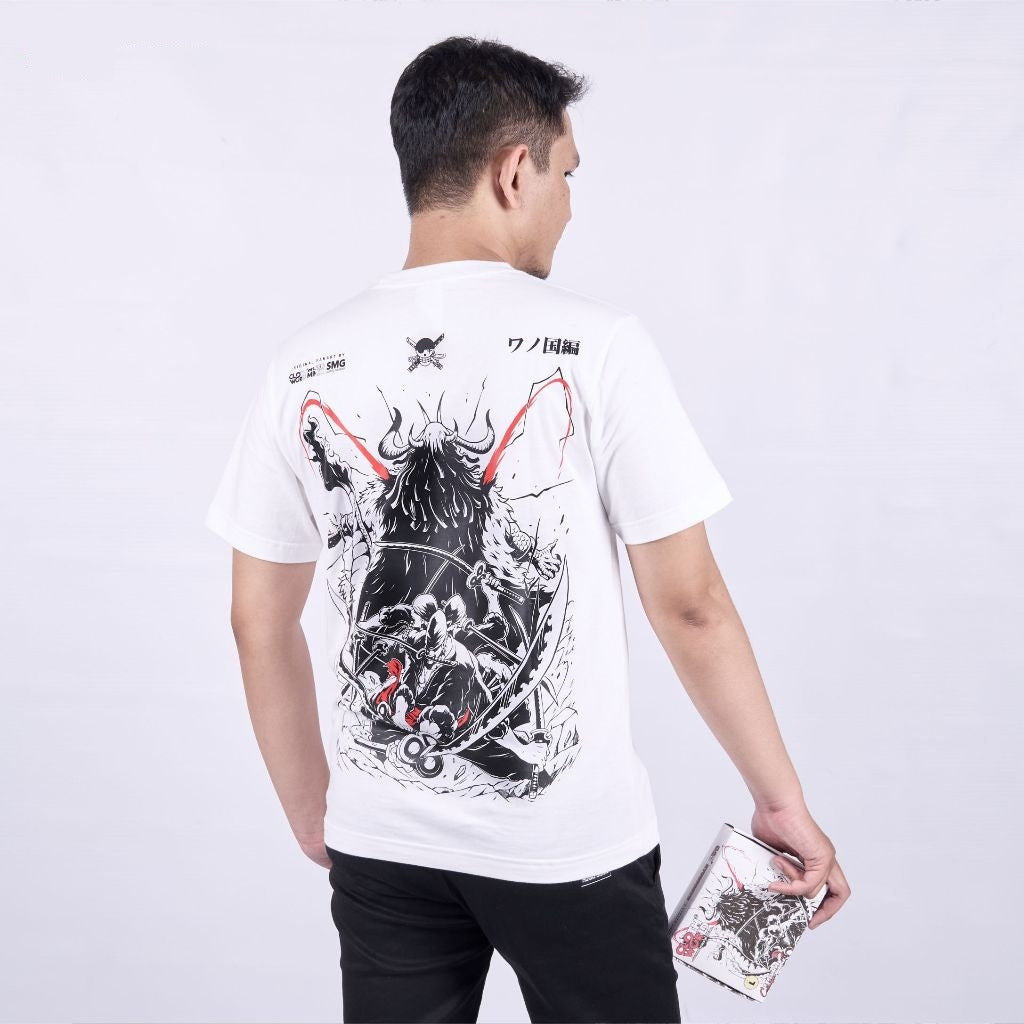 Zoro vs Kaido Kyutoryu Nine Swords Style One Piece - model wearing streetwear look | Zewearsy Store