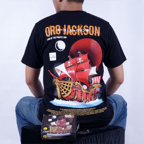 Oro Jackson Gol D Roger Pirates Ship Series One Piece - anime t-shirt front design | Zewearsy Store