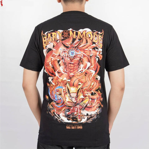 Uzumaki Naruto Baryon Mode Bijuudama Kurama Nine Tailed Beas - on model - unisex fit | Zewearsy Store