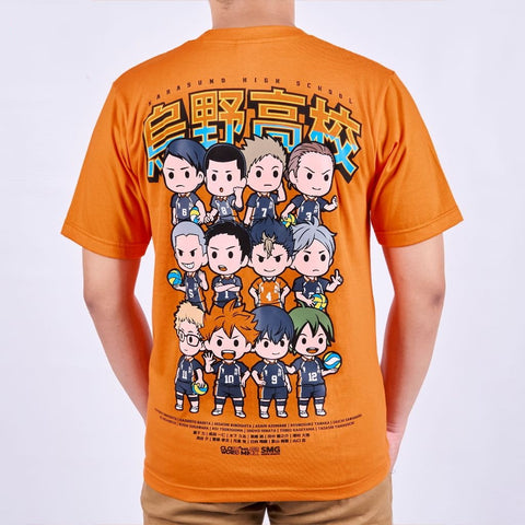 Chibi Karasuno Team Hinata Shoyo Kageyama Tobio Haikyuu - on model - unisex fit | Zewearsy Store