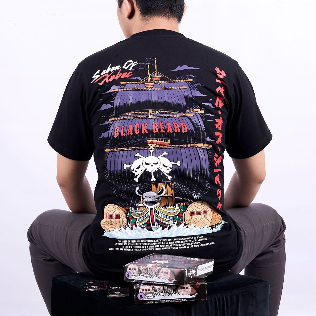 Saber of Xebec Blackbeard Pirates Kurohige Ship Series One P - on model - unisex fit | Zewearsy Store