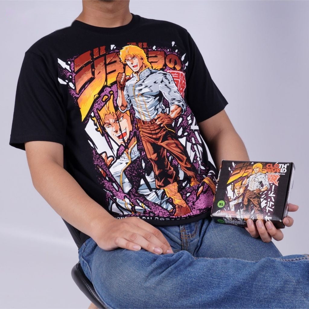 Dio Brando Phantom Blood JoJo's Bizarre Adventure - anime t-shirt front design | Zewearsy Store