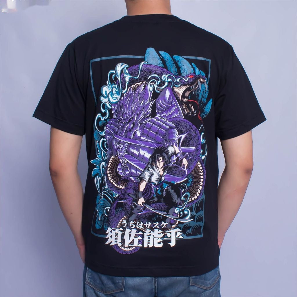 Uchiha Sasuke Perfect Susanoo Mangekyo Sharingan Rinnegan An - full front view | Zewearsy Store