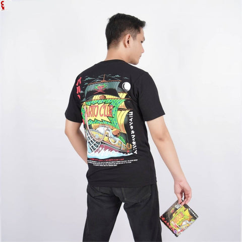 Going Luffy Senpai Barto Club Bartolomeo Straw Hat Grand Fle - model wearing streetwear look | Zewearsy Store