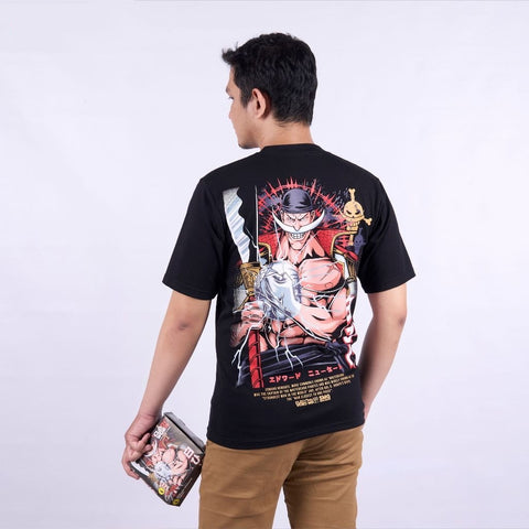 Whitebeard Edward Newgate Shirohige Pirates Gura Gura no Mi  - model wearing streetwear look | Zewearsy Store