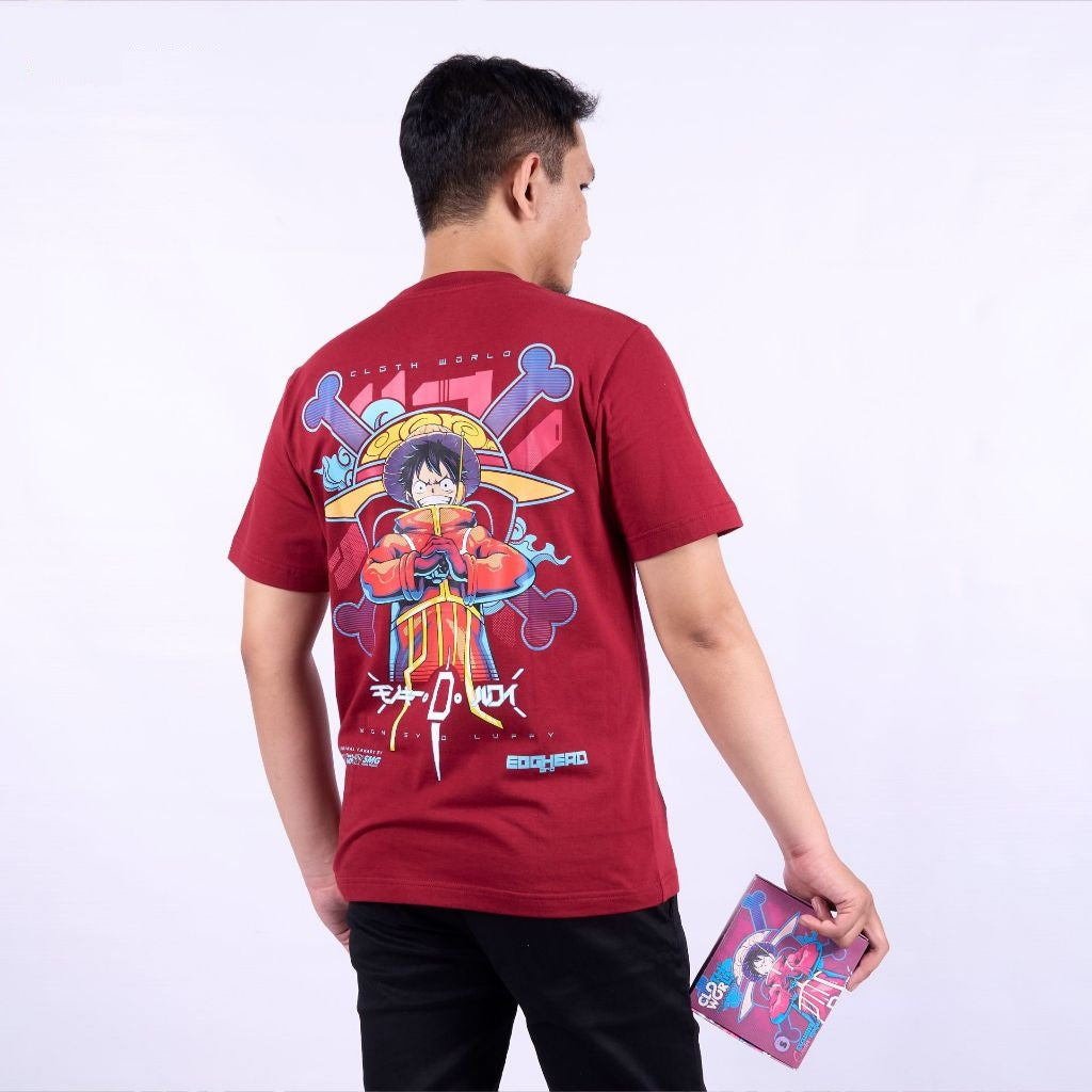 Luffy Egghead Outfit Strawhat Pirates Mugiwara One Piece - model wearing streetwear look | Zewearsy Store
