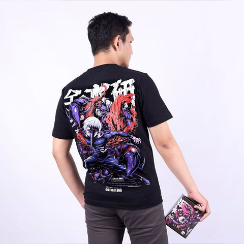 Kaneki Ken Kakuja Form Sasaki Haise One Eyed Tokyo Ghoul - model wearing streetwear look | Zewearsy Store
