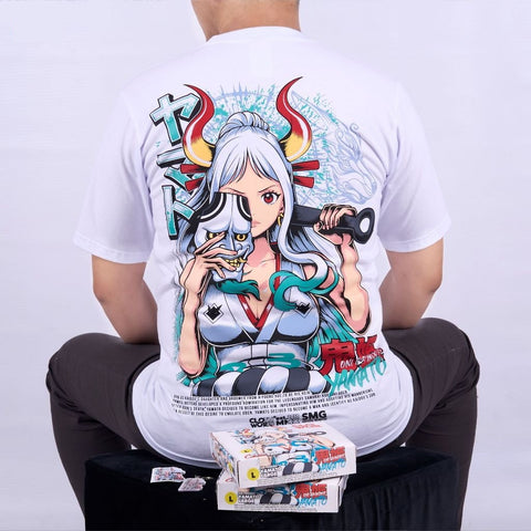 Yamato Kozuki Oden Onihime One Piece - anime t-shirt front design | Zewearsy Store