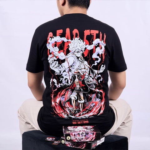 Luffy Gear 5th Simple Monkey D Luffy Strawhat Pirates One Pi - anime t-shirt front design | Zewearsy Store