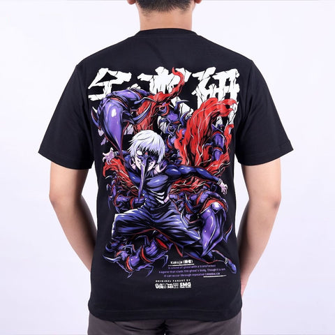 Kaneki Ken Kakuja Form Sasaki Haise One Eyed Tokyo Ghoul - on model - unisex fit | Zewearsy Store