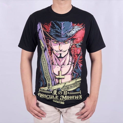 Dracule Mihawk Hawk Eye Shichibukai Cross Guild One Piece - on model - unisex fit | Zewearsy Store